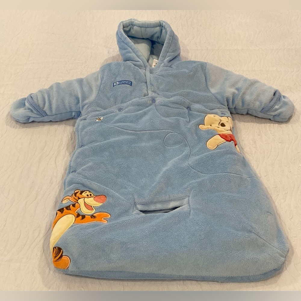 Disney Winnie The Pooh Baby Bunting One Piece Sleeper 3-6 months 12 1/2 - 16 lbs